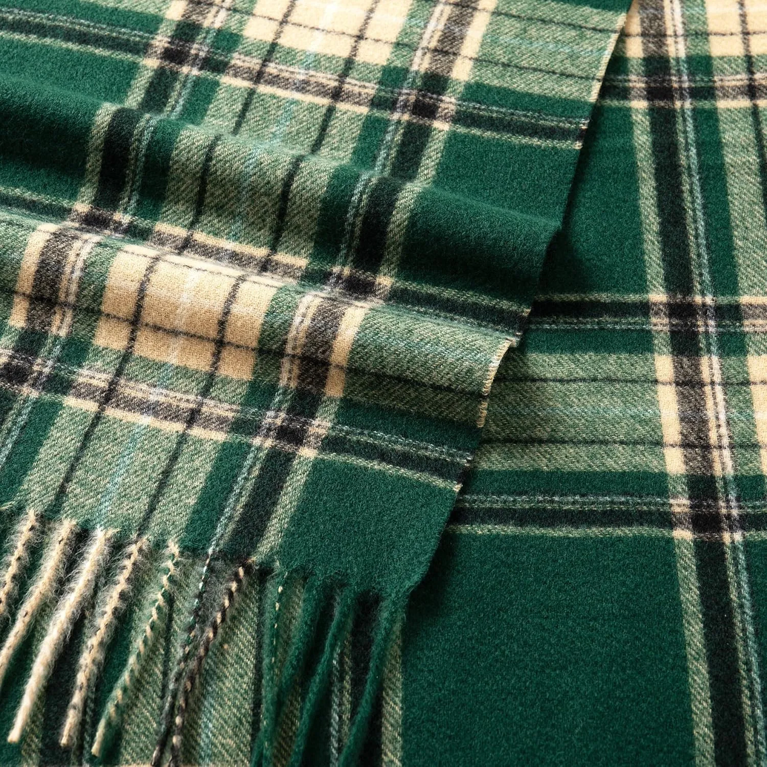 CALVIN & OLIVIA Women's Fall Winter Scarf Thick Classic Plaid Scarf Wrap Warmth Soft Oversized Cashmere Feel Scarves