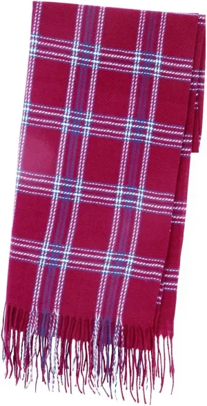 CALVIN & OLIVIA Women's Fall Winter Scarf Thick Classic Plaid Scarf Wrap Warmth Soft Oversized Cashmere Feel Scarves