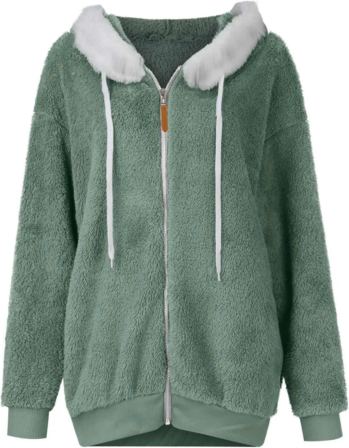 ChicCrate Winter Jackets For Women Zip Up Fleece Jacket Fuzzy Fashion Cardigan Warm Clothes Sherpa Plaid Coat