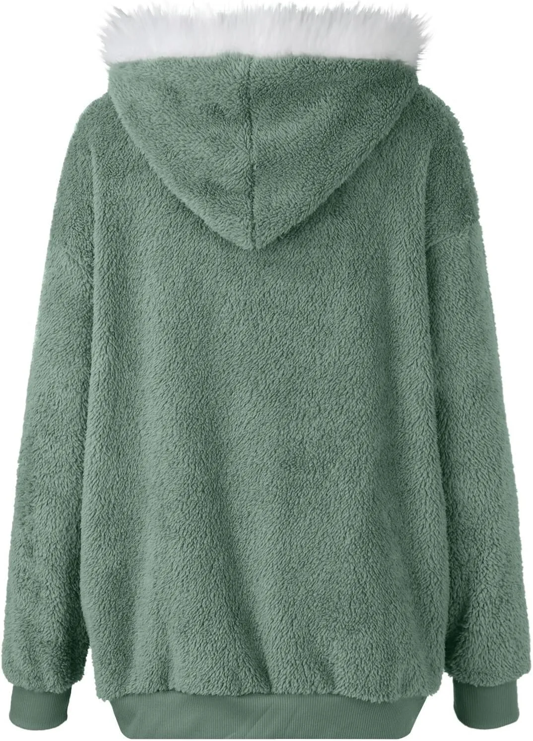ChicCrate Winter Jackets For Women Zip Up Fleece Jacket Fuzzy Fashion Cardigan Warm Clothes Sherpa Plaid Coat