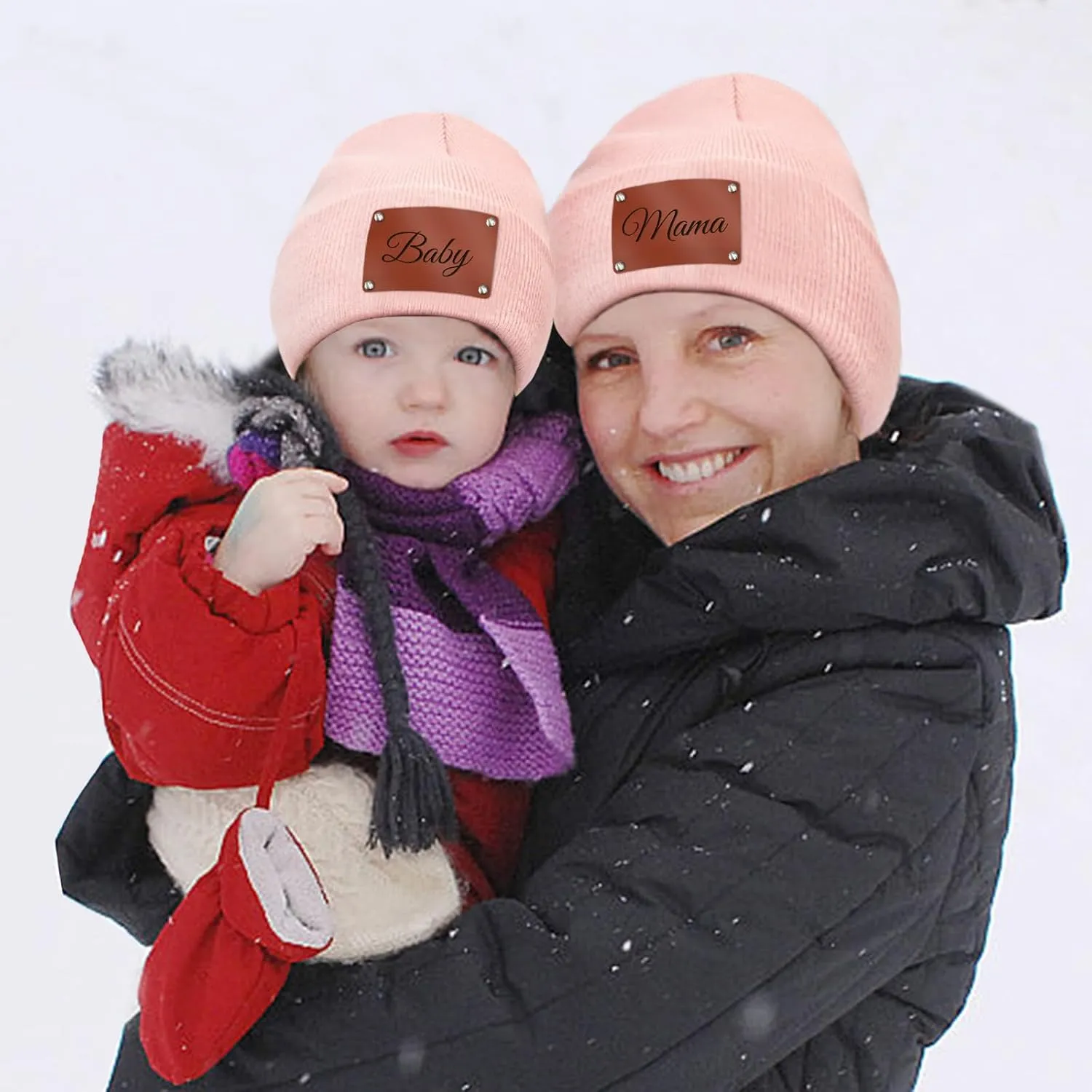Custom Beanie Hats for Baby Girls Boys Personalized Beanies Name Customized Toddler Knit Winter Hats Gifts Infants Adults
