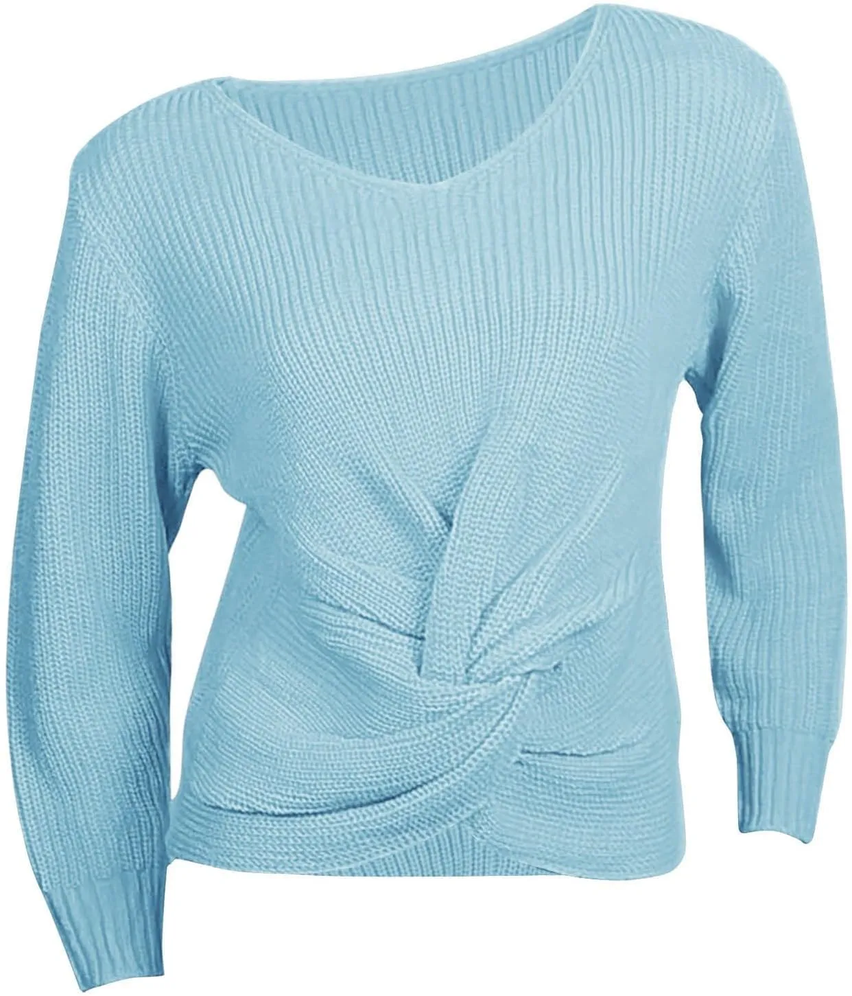 LCMTWX Sweaters for Women Elegant V Neck Bottoming Pullover Loose Sweater Fall Sweaters Round Neck Casual Long Sleeve