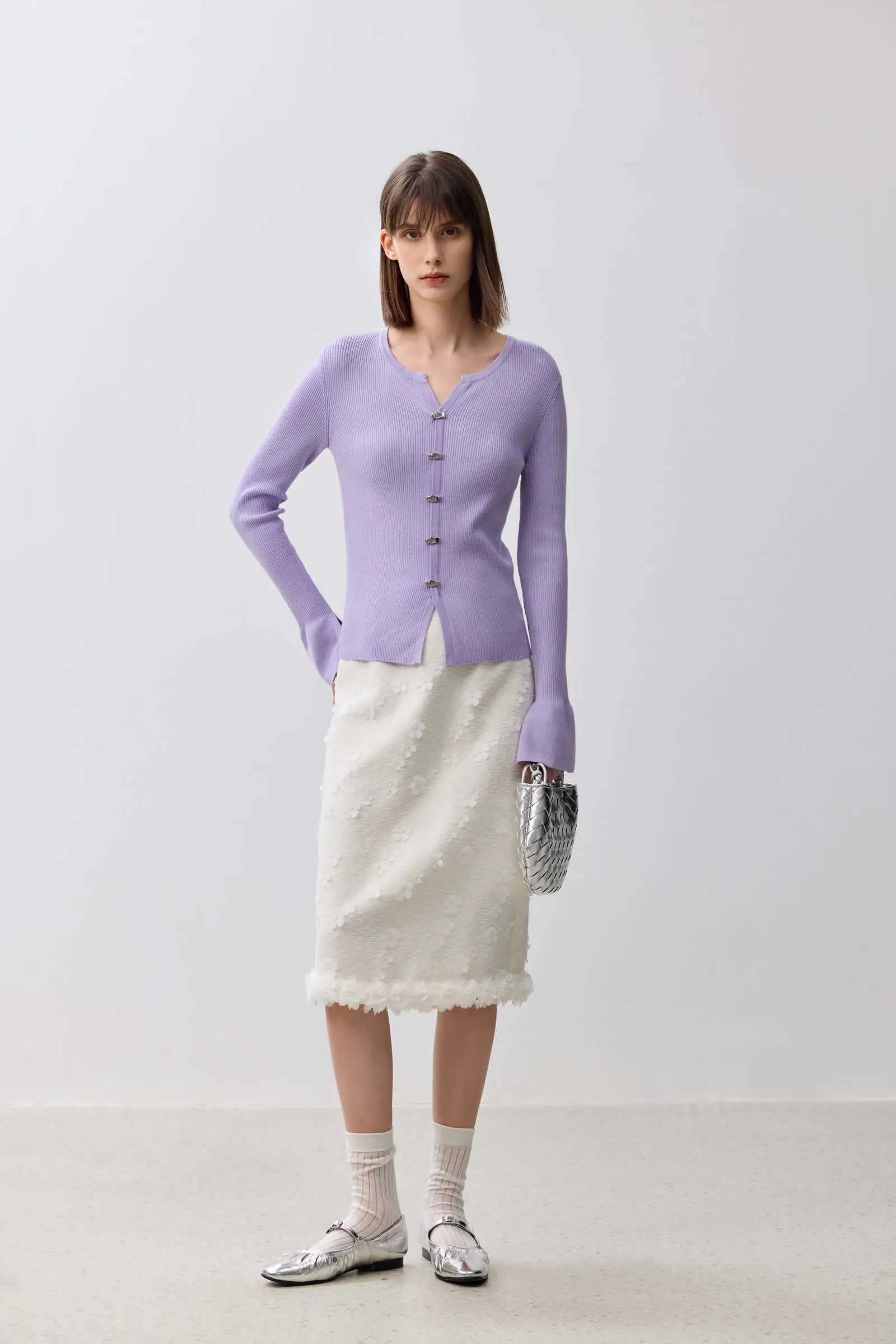 LILY Classic Split Knit Cardigan