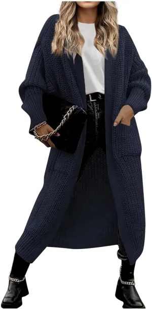 Long Cable Knit Hooded Cardigans for Women 2024 2024 Fall Long Sleeve Sweaters Button Up Cable Knit Sweater Coats