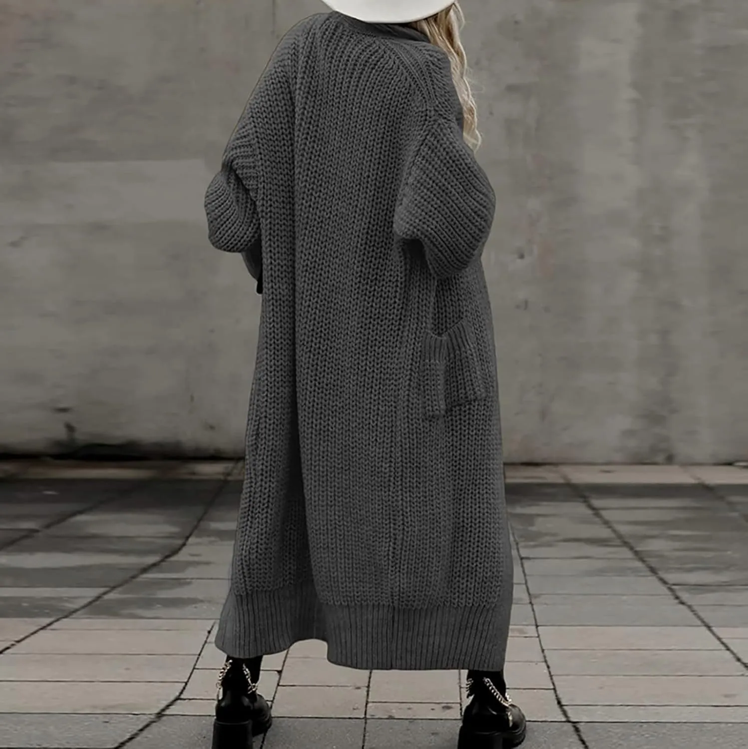 Long Cable Knit Hooded Cardigans for Women 2024 2024 Fall Long Sleeve Sweaters Button Up Cable Knit Sweater Coats