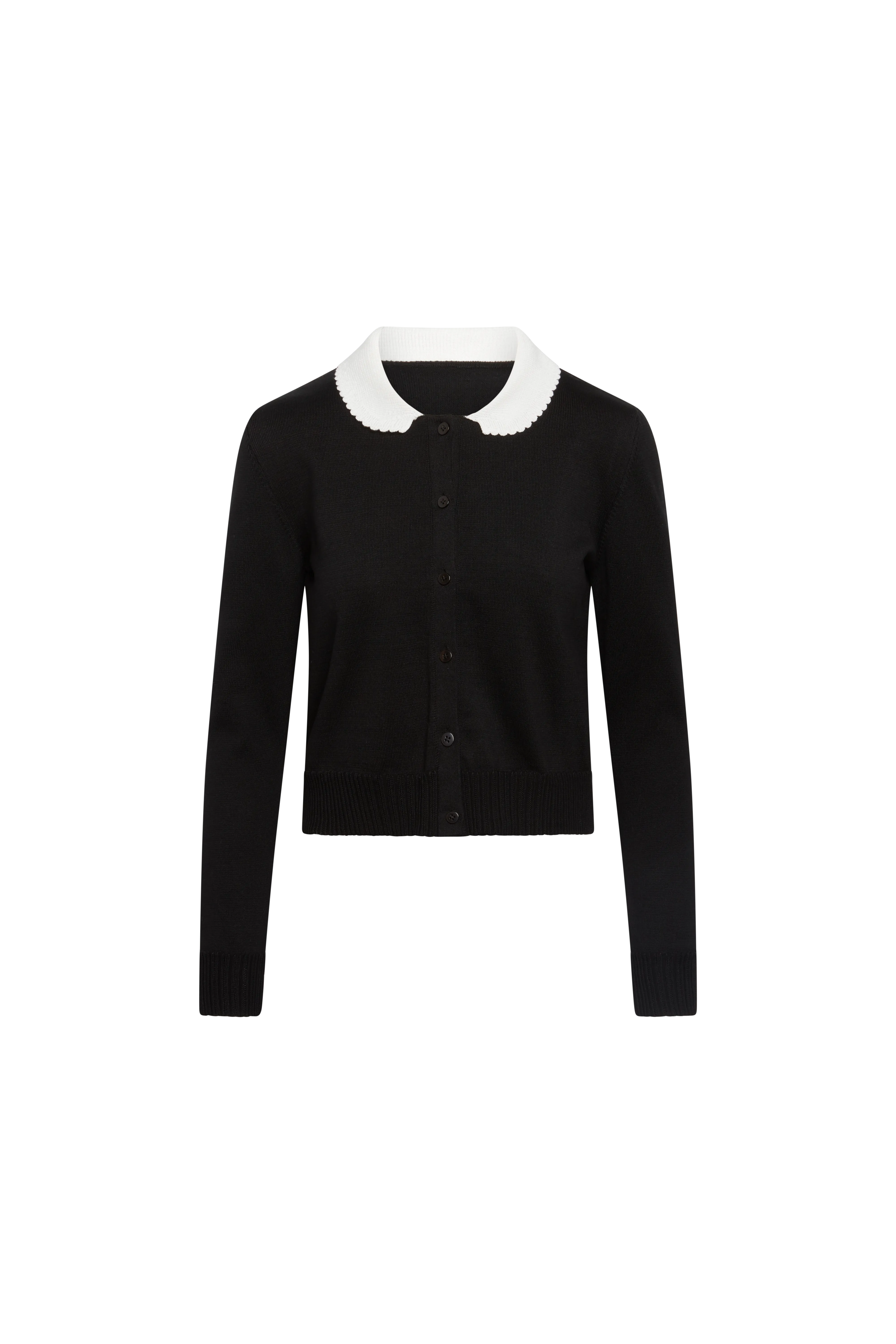 MS. PENNYWORTH CARDIGAN BLACK LONG