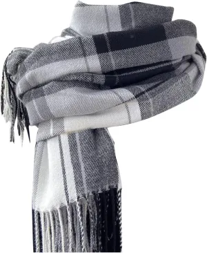 Plaid Scarfs for Women Men Winter Soft Cozy Warm Long Shawl Wraps Big Grid Large Soft Thick Blanket Scarfs