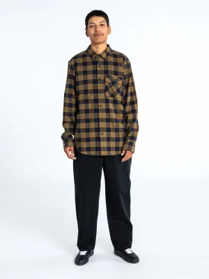 Shadows Long Sleeve Flannel - Navy