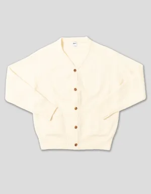 SOLID CARDIGAN SWEATER - CREAM