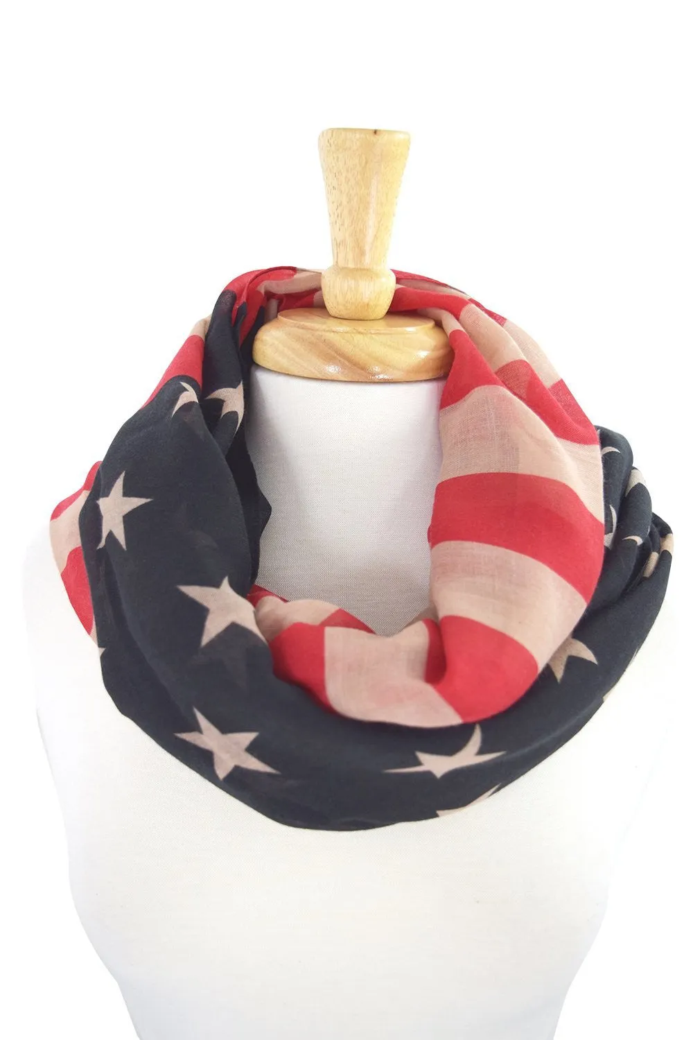 USA Flag- 4th of July USA Patriotic Scarf American Flag Design Large Fashion Scarf