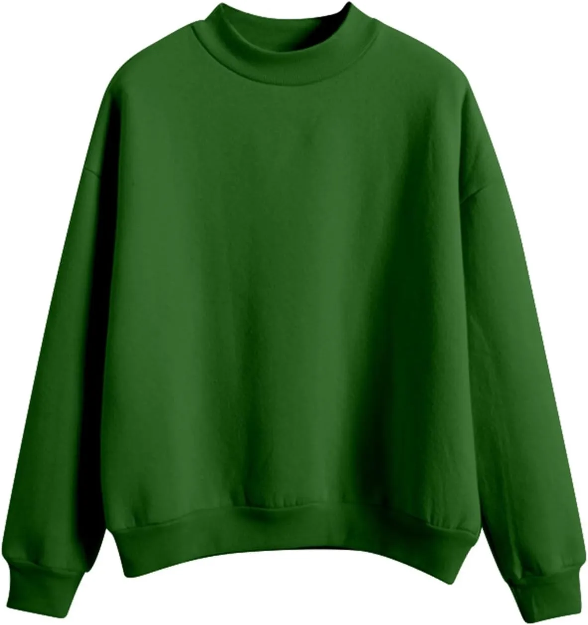 Womens Winter Warm Slim Lightweight Solid Sweatshirts Long Sleeve Crewneck Pullovers Daily Home Outdoor Workout Hoodies