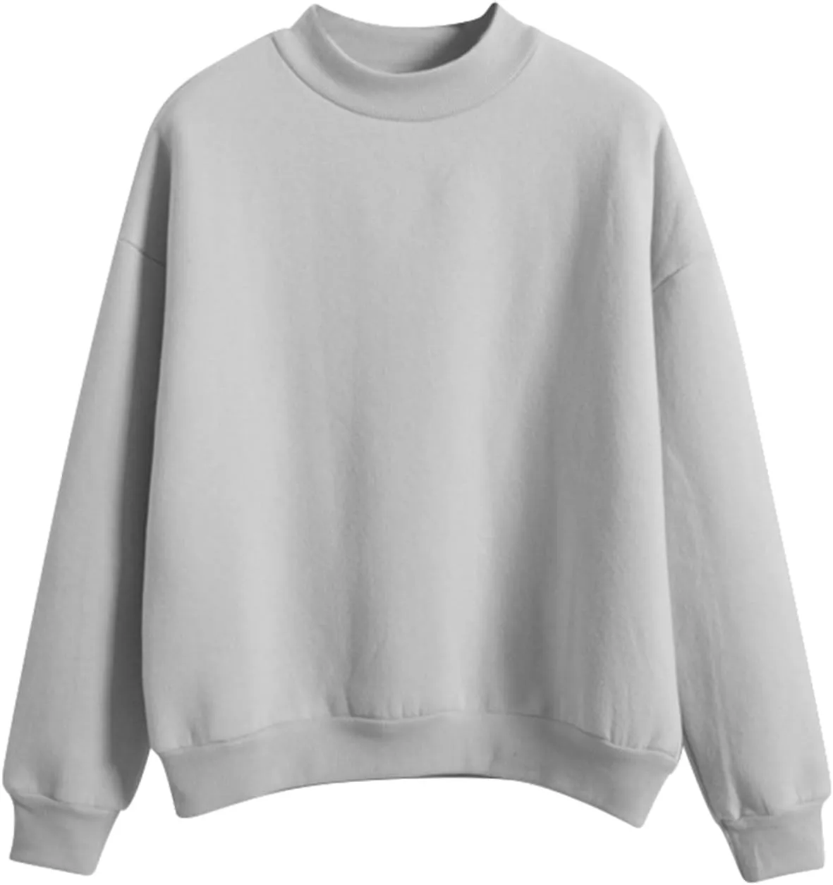 Womens Winter Warm Slim Lightweight Solid Sweatshirts Long Sleeve Crewneck Pullovers Daily Home Outdoor Workout Hoodies